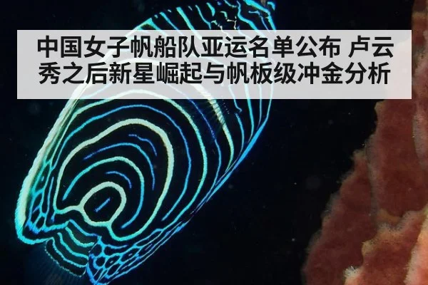 中国女子帆船队亚运名单公布 卢云秀之后新星崛起与帆板级冲金分析